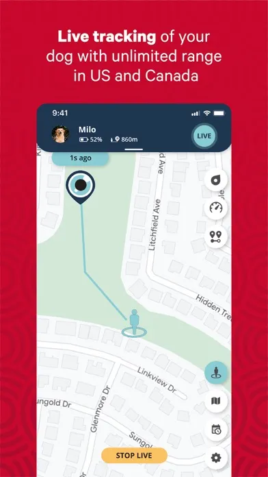 Zrzuty ekranu PetLinkGPS for dogs