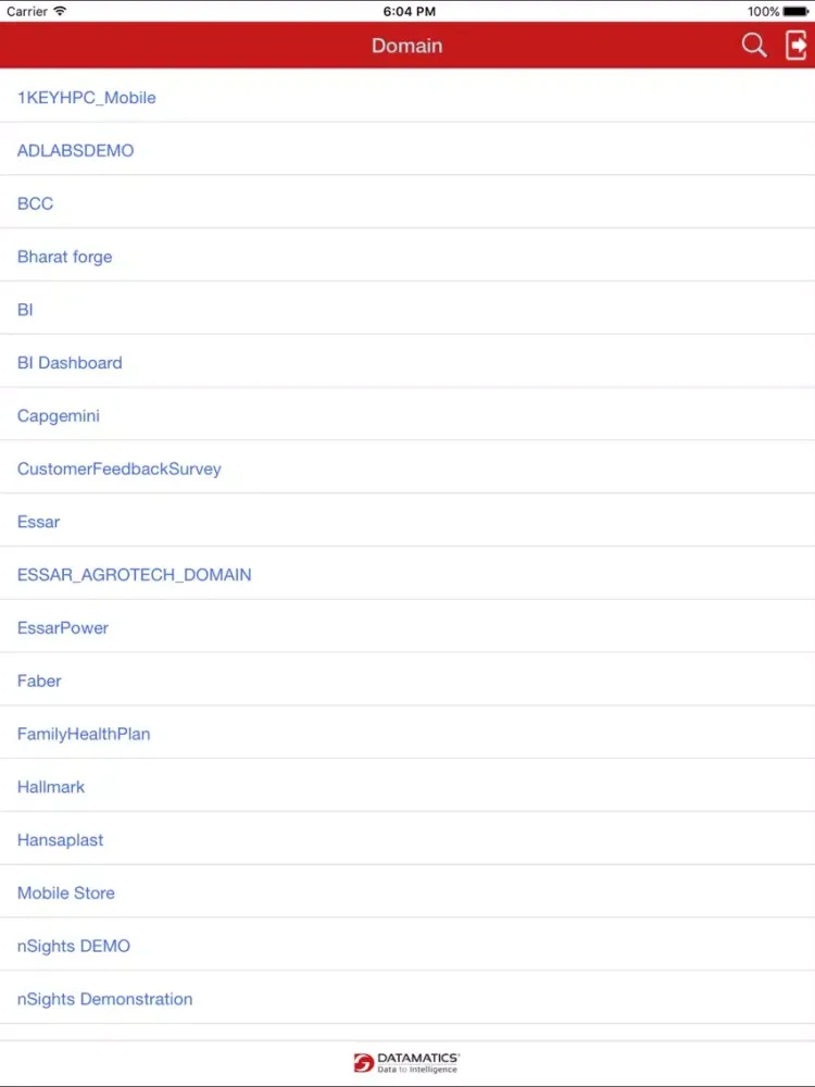ภาพหน้าจอของ nSights iPad 