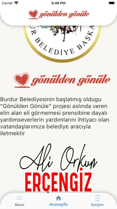 Ảnh chụp màn hình của Burdur Gönülden Gönüle