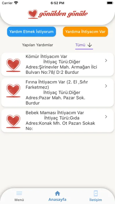Ảnh chụp màn hình của Burdur Gönülden Gönüle