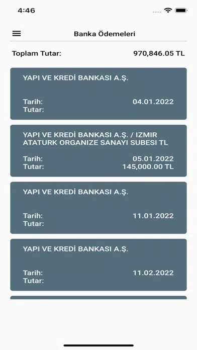 KFC Üretici Bilgi Takip Screenshots