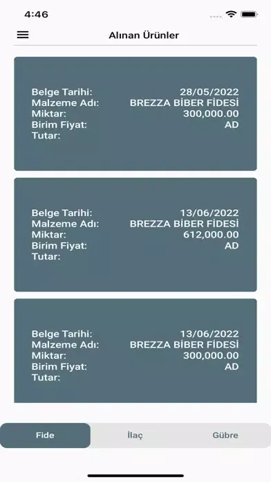 KFC Üretici Bilgi Takip Screenshots