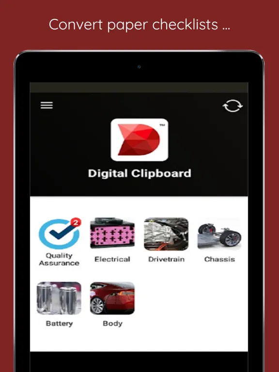 Tangkapan layar Digital Clipboard iPad 