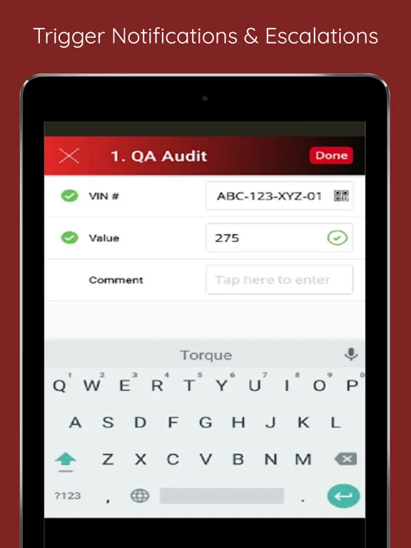 Tangkapan layar Digital Clipboard iPad 