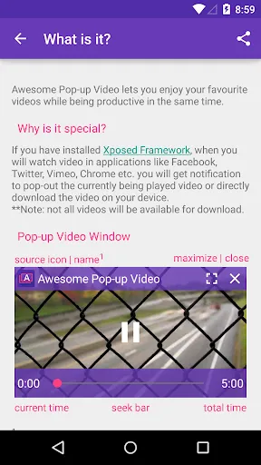 Awesome Pop-up Video应用截图