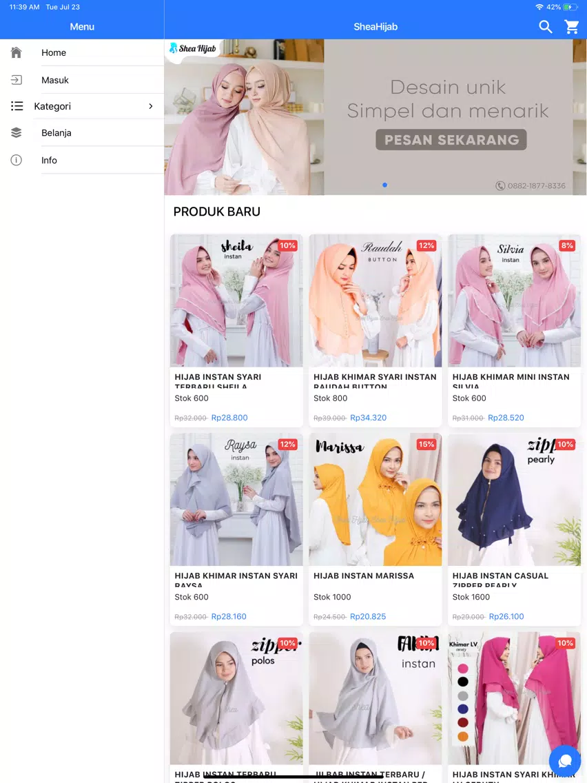 Zrzuty ekranu Shea Hijab iPad 