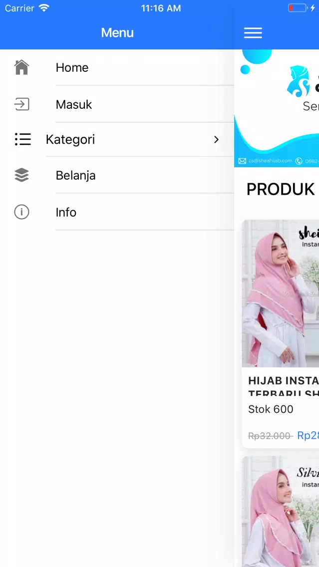 Zrzuty ekranu Shea Hijab