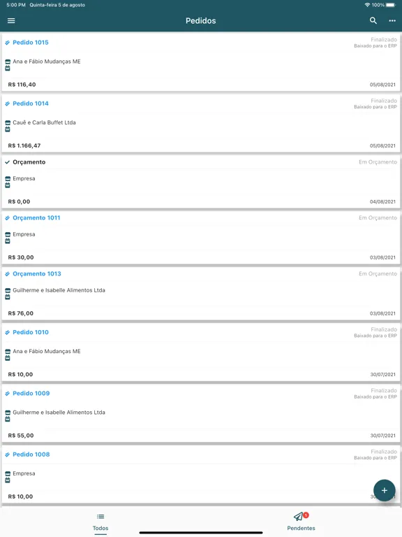Tangkapan layar Dataplace SFA iPad 