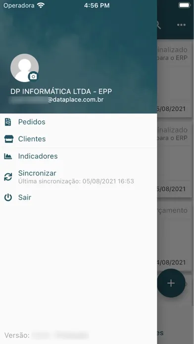 Tangkapan layar Dataplace SFA