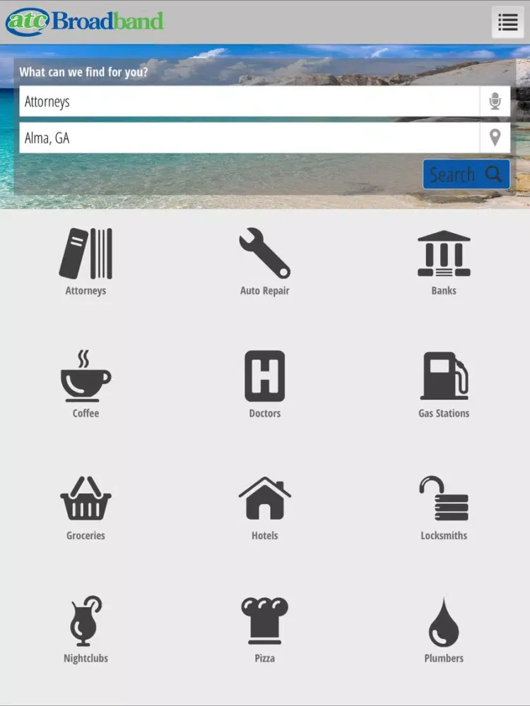 ATC Broadband Search iPad  سکرین شاٹس