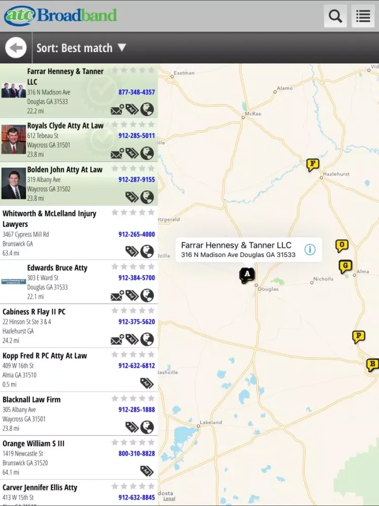 ATC Broadband Search iPad  سکرین شاٹس