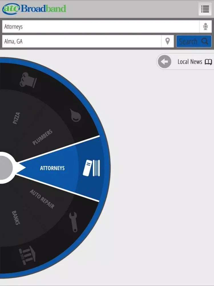 ATC Broadband Search iPad  سکرین شاٹس