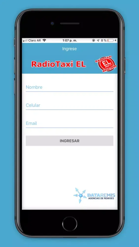 Tangkapan skrin Radiotaxi El Taxi