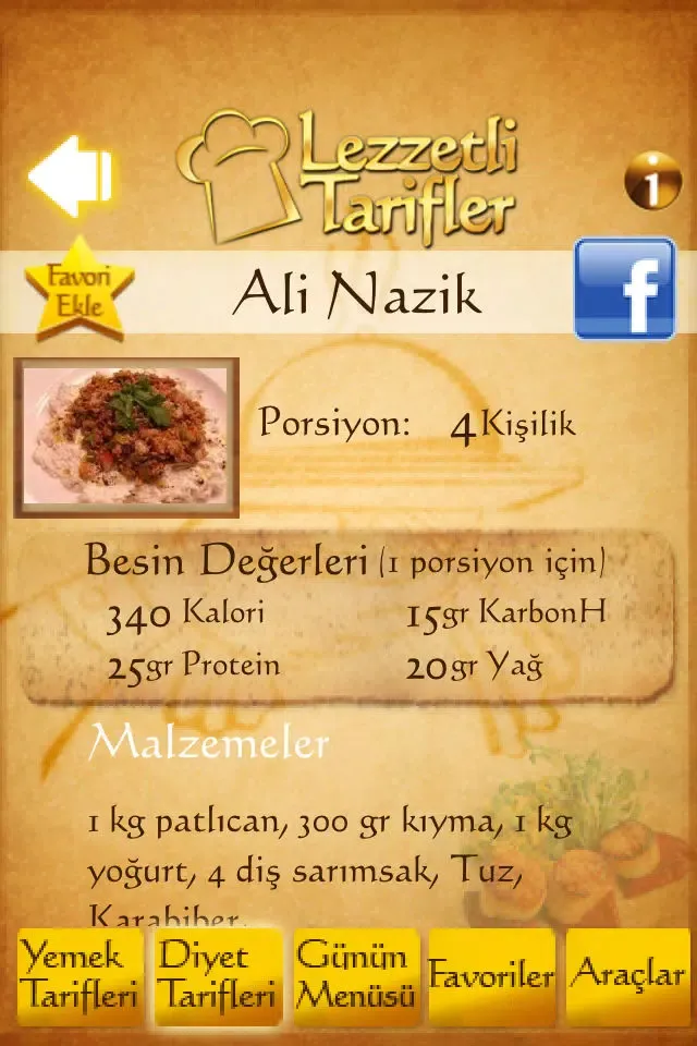LezzetliTarifler应用截图