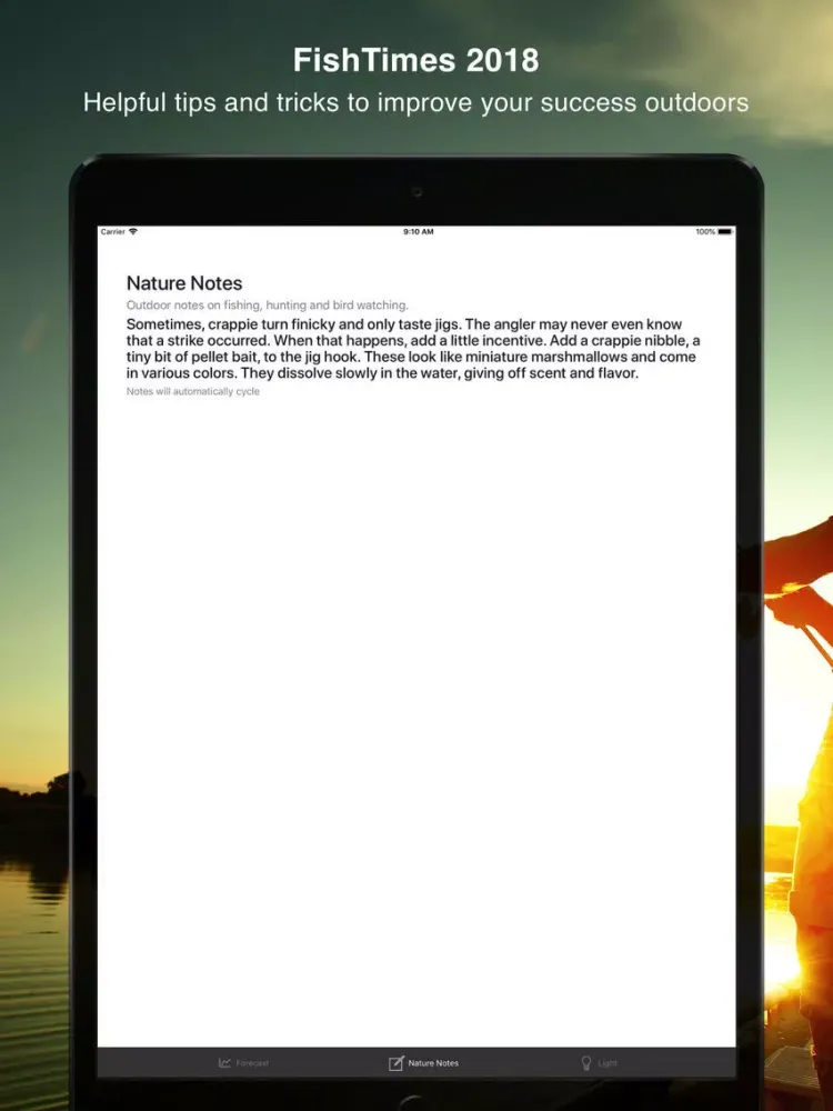 Ảnh chụp màn hình của FishTimes by DataSport, INC iPad 