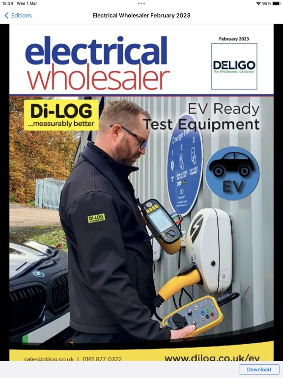 Tangkapan layar Electrical Wholesaler iPad