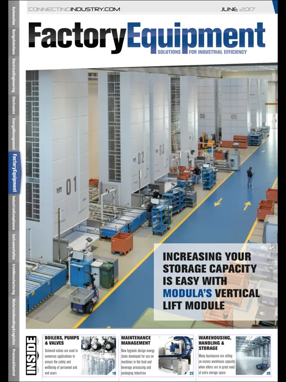 Tangkapan layar Factory Equipment Magazine iPad 