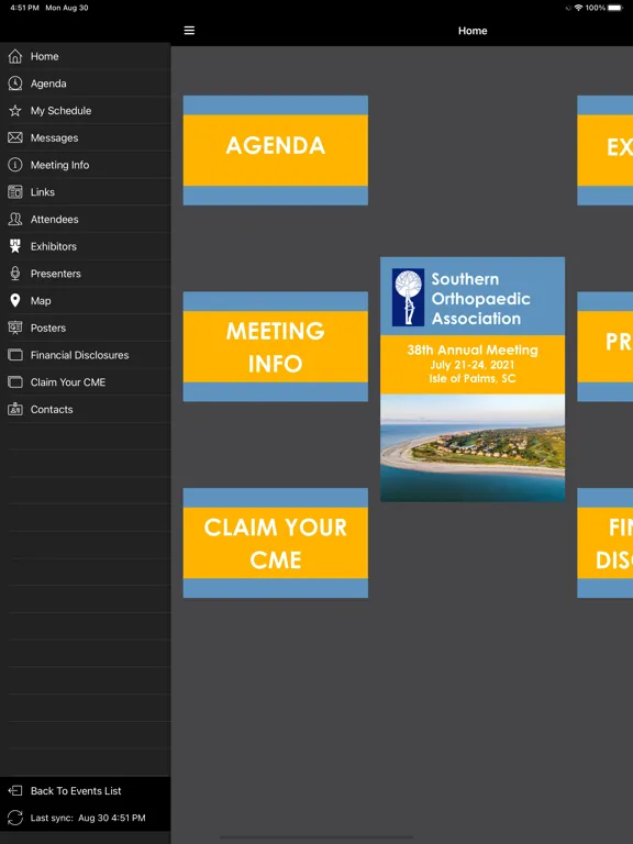 Zrzuty ekranu DTMS Meeting Programs iPad 