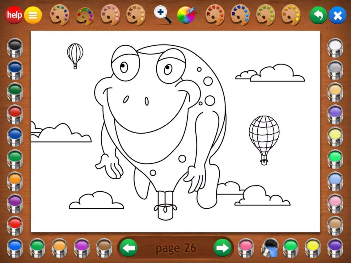 Coloring Book 12 Lite: Planes iPad  Screenshots