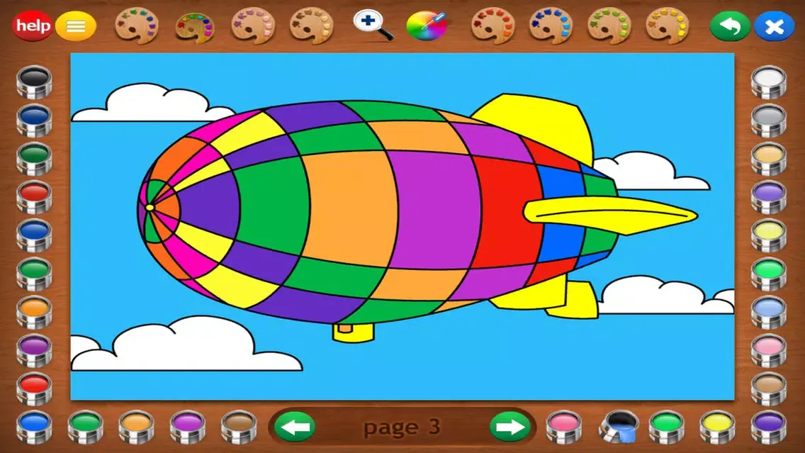 Coloring Book 12 Lite: Planes Screenshots