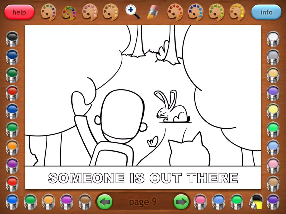 تصاویر Coloring Book 32 Lite: Jim and His Dog iPad 