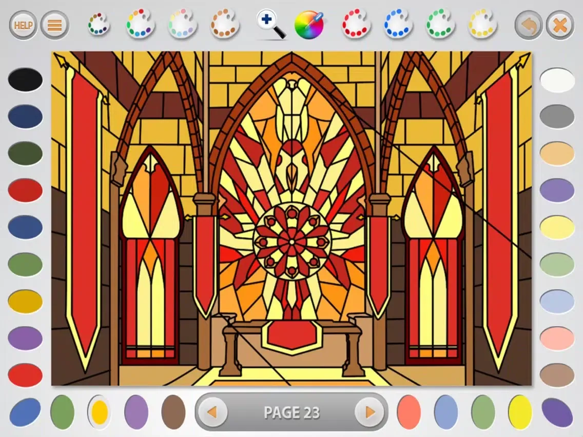 Capturas de pantalla de Intricate Coloring 1 Lite: Places iPad 