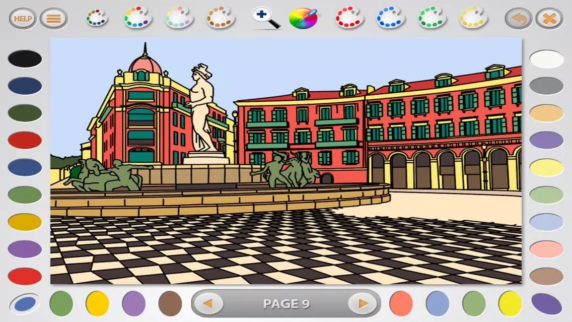Capturas de pantalla de Intricate Coloring 1 Lite: Places