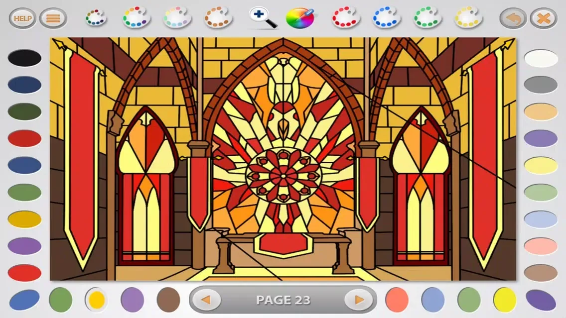 Capturas de pantalla de Intricate Coloring 1 Lite: Places