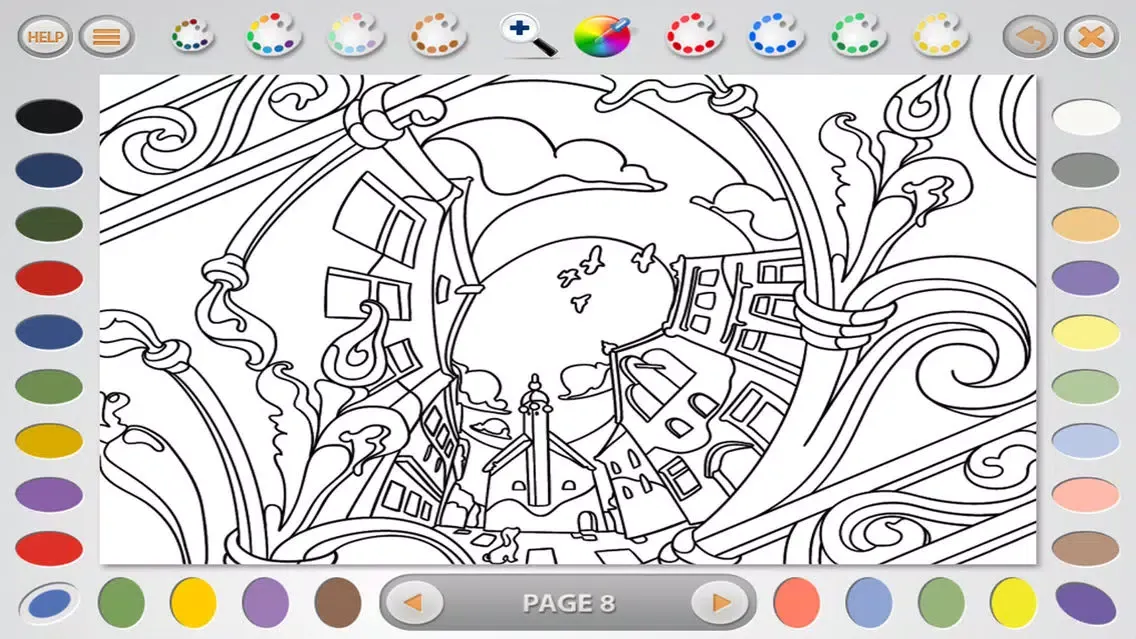 Capturas de pantalla de Intricate Coloring 1 Lite: Places
