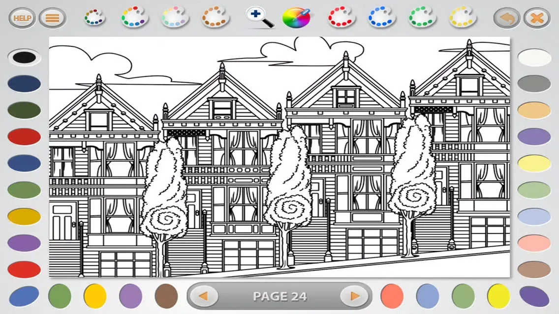 Capturas de pantalla de Intricate Coloring 1 Lite: Places