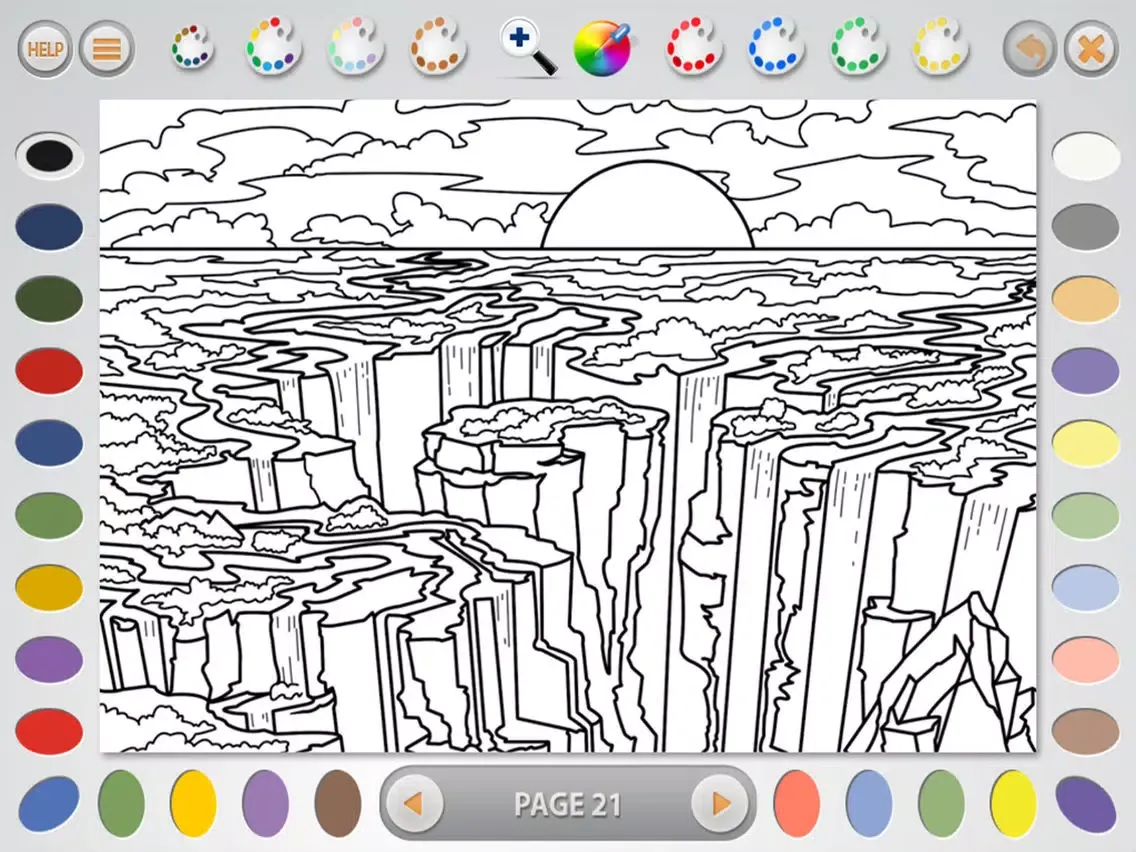 Ảnh chụp màn hình của Intricate Coloring 2 Lite: More Places iPad 