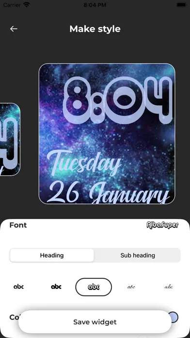 ภาพหน้าจอของ Date and Time Widget