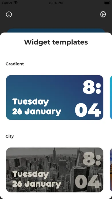 ภาพหน้าจอของ Date and Time Widget