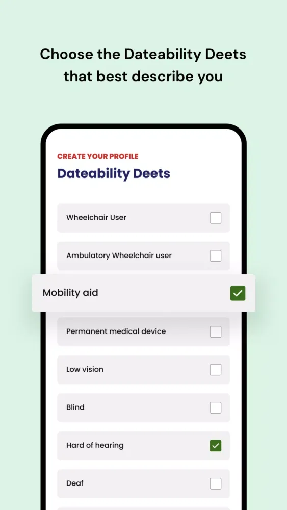 Zrzuty ekranu Dateability