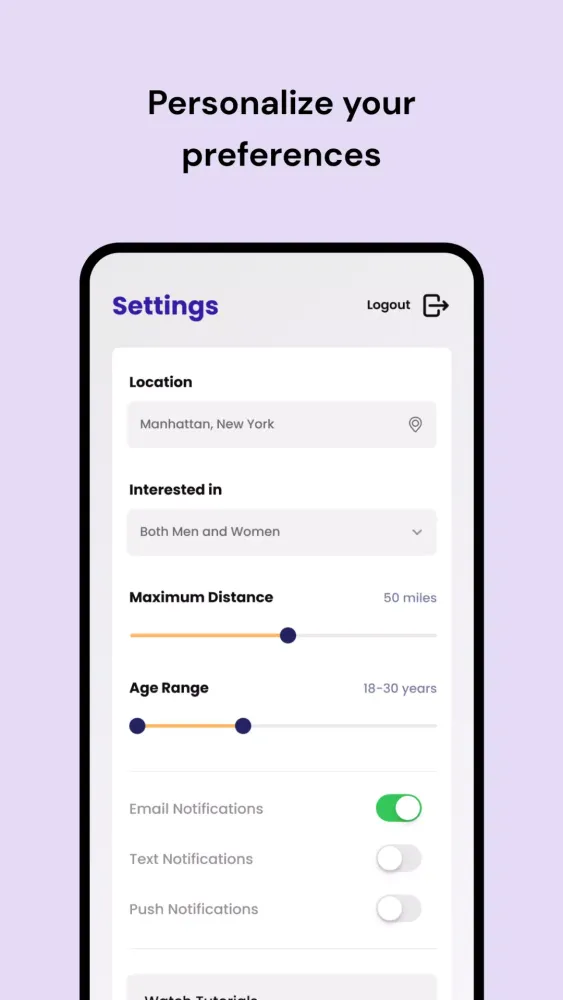 Zrzuty ekranu Dateability
