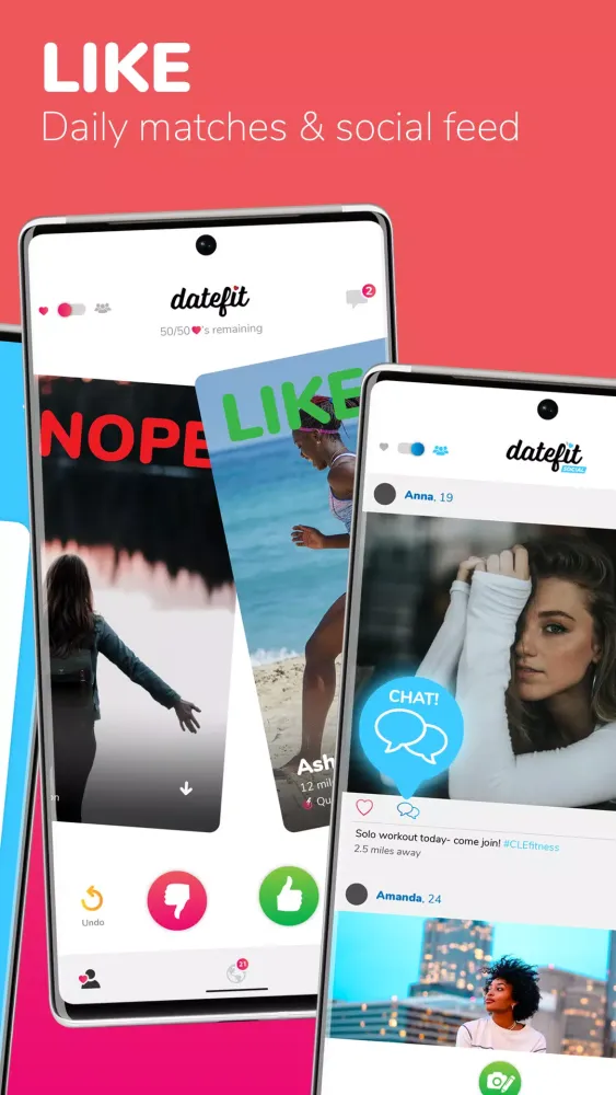 Screenshot di Datefit