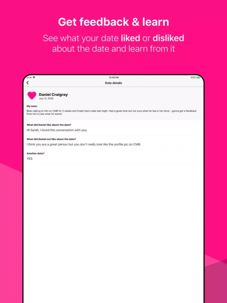 Date Helper- get date feedback iPad  Screenshots
