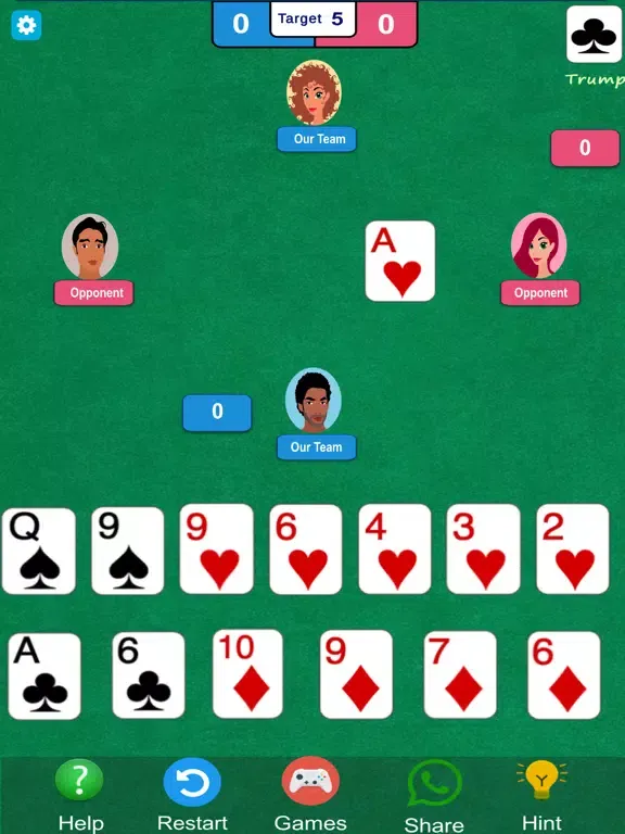 Whist Classic Card Game iPad  스크린샷