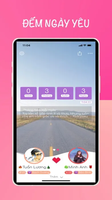 ภาพหน้าจอของ inlove - love counter