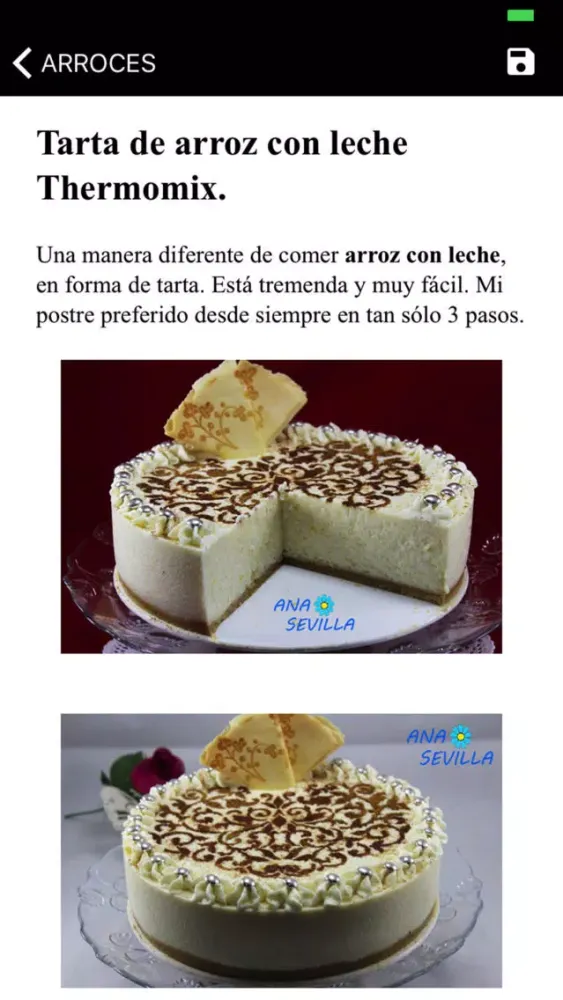 Cocinando con Ana Sevilla スクリーンショット