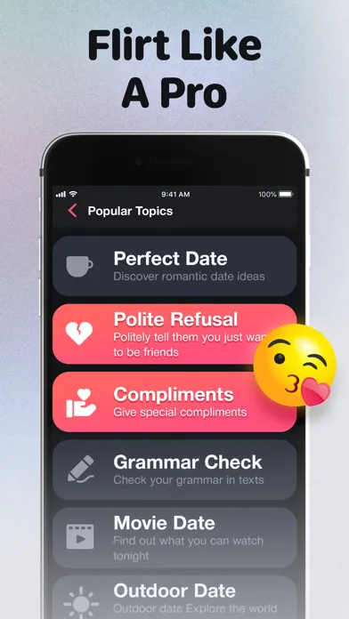 Zrzuty ekranu MatchAI - AI Rizz Assistant