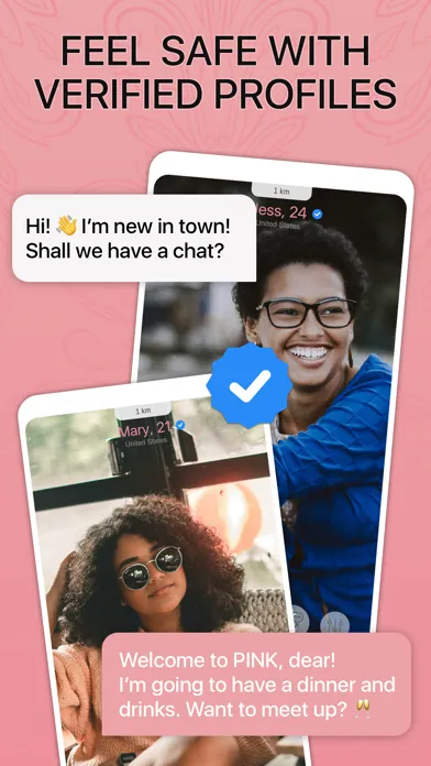 PINK - Her Lesbian Dating App Screenshots