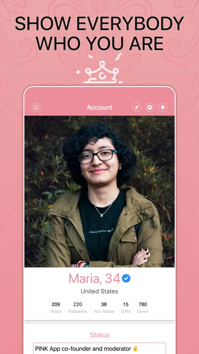 PINK - Her Lesbian Dating App Screenshots