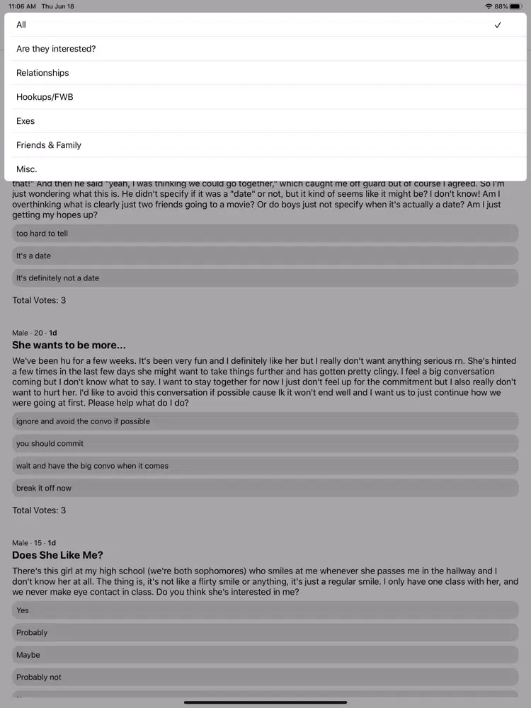 Ảnh chụp màn hình của Tulip - Social Polls iPad 