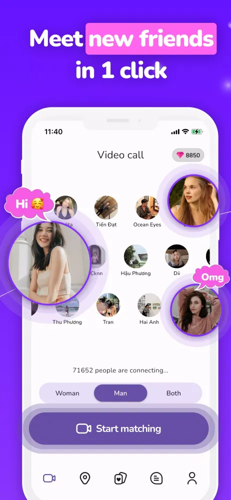 Captures d'écran de Ravi: Video Chat, Meet Singles