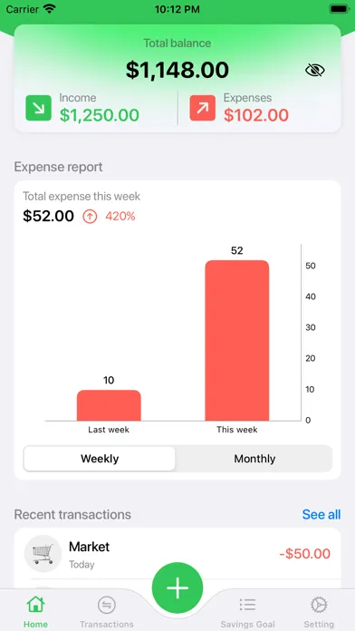 ภาพหน้าจอของ Money Note - Expense Tracker