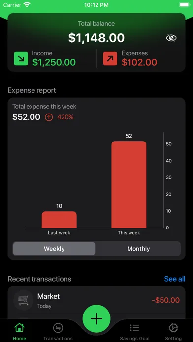 ภาพหน้าจอของ Money Note - Expense Tracker