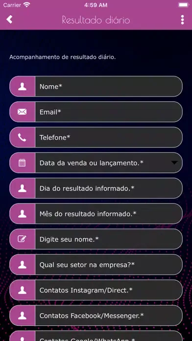 Capturas de tela do DATTA BÜSINESS
