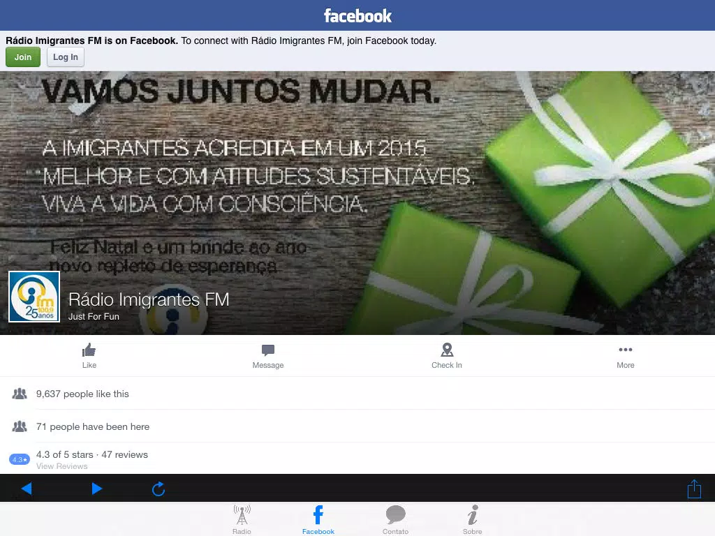 Capturas de pantalla de Imigrantes FM iPad 