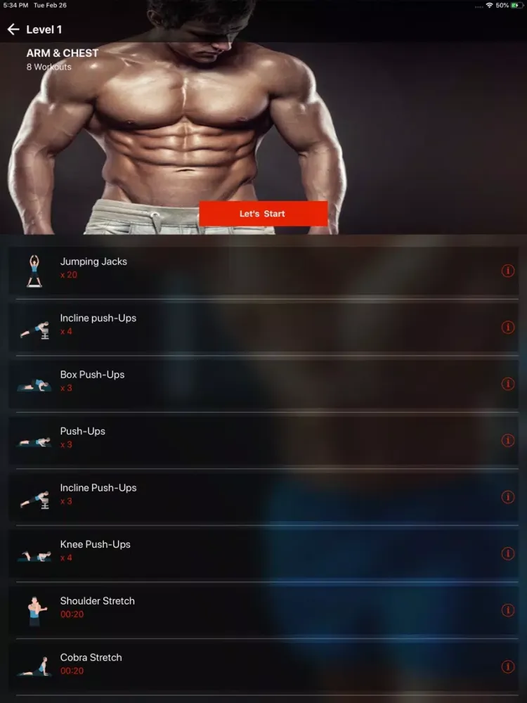 ▻ Workout At Home iPad  Ekran Görüntüleri